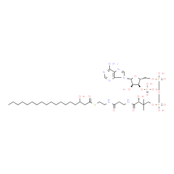 ChemSpider 2D Image | 3-hydroxyoctadecanoyl-CoA | C39H70N7O18P3S
