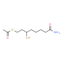 ChemSpider 2D Image | S(8)-acetyldihydrolipoamide | C10H19NO2S2