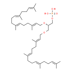 ChemSpider 2D Image | 2,3-bis-O-(geranylgeranyl)-sn-glycerol 1-phosphate | C43H73O6P