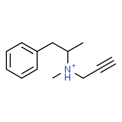 ChemSpider 2D Image | N-Methyl-N-(1-phenyl-2-propanyl)-2-propyn-1-aminium | C13H18N