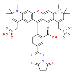 ChemSpider 2D Image | Alexa Fluor 594 meta-isomer | C39H37N3O13S2