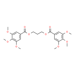 ChemSpider 2D Image | 1,3-Propanediyl bis(3,4,5-trimethoxybenzoate) | C23H28O10