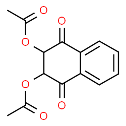 ChemSpider 2D Image | 1,4-Dioxo-1,2,3,4-tetrahydronaphthalene-2,3-diyl diacetate | C14H12O6