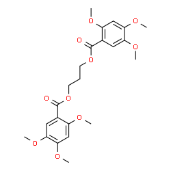 ChemSpider 2D Image | 1,3-Propanediyl bis(2,4,5-trimethoxybenzoate) | C23H28O10