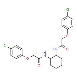 ChemSpider 2D Image | N,N'-1,2-Cyclohexanediylbis[2-(4-chlorophenoxy)acetamide] | C22H24Cl2N2O4
