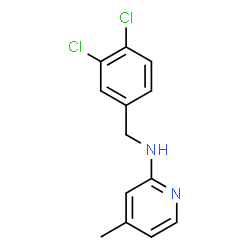 ChemSpider 2D Image | N-(3,4-Dichlorobenzyl)-4-methyl-2-pyridinamine | C13H12Cl2N2