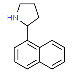ChemSpider 2D Image | 2-(1-Naphthyl)pyrrolidine | C14H15N