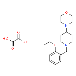 ChemSpider 2D Image | 4-[1-(2-Ethoxybenzyl)-4-piperidinyl]morpholine ethanedioate (1:1) | C20H30N2O6