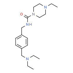ChemSpider 2D Image | N-{4-[(Diethylamino)methyl]benzyl}-4-ethyl-1-piperazinecarboxamide | C19H32N4O