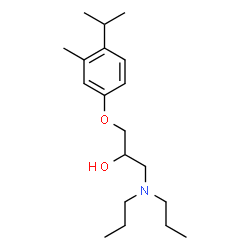 ChemSpider 2D Image | 1-(Dipropylamino)-3-(4-isopropyl-3-methylphenoxy)-2-propanol | C19H33NO2
