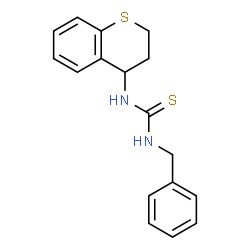 ChemSpider 2D Image | 1-Benzyl-3-(3,4-dihydro-2H-thiochromen-4-yl)thiourea | C17H18N2S2