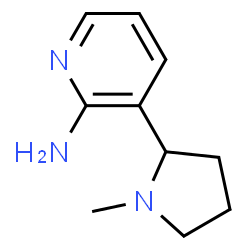 ChemSpider 2D Image | 3-(1-Methyl-2-pyrrolidinyl)-2-pyridinamine | C10H15N3