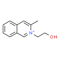 ChemSpider 2D Image | 2-(2-Hydroxyethyl)-3-methylisoquinolinium | C12H14NO