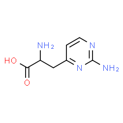 ChemSpider 2D Image | 3-(2-Amino-4-pyrimidinyl)alanine | C7H10N4O2