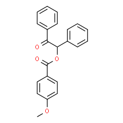 ChemSpider 2D Image | 2-Oxo-1,2-diphenylethyl 4-methoxybenzoate | C22H18O4