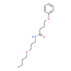 ChemSpider 2D Image | N-(3-Butoxypropyl)-4-phenoxybutanamide | C17H27NO3