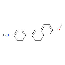 ChemSpider 2D Image | 4-(6-Methoxy-2-naphthyl)aniline | C17H15NO