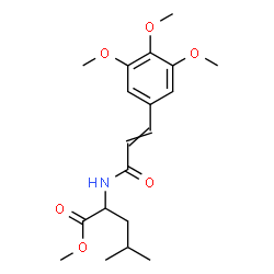 ChemSpider 2D Image | Methyl N-[3-(3,4,5-trimethoxyphenyl)acryloyl]leucinate | C19H27NO6
