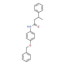 ChemSpider 2D Image | N-[4-(Benzyloxy)phenyl]-3-phenylbutanamide | C23H23NO2