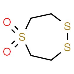 ChemSpider 2D Image | 1,2,5-Trithiepane 5,5-dioxide | C4H8O2S3