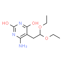 ChemSpider 2D Image | 6-Amino-5-(2,2-diethoxyethyl)-2,4(1H,3H)-pyrimidinedione | C10H17N3O4