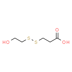 ChemSpider 2D Image | 3-[(2-Hydroxyethyl)disulfanyl]propanoic acid | C5H10O3S2
