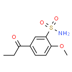 ChemSpider 2D Image | 2-Methoxy-5-propionylbenzenesulfonamide | C10H13NO4S