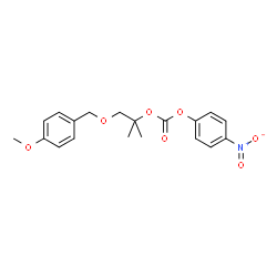 ChemSpider 2D Image | 1-[(4-Methoxybenzyl)oxy]-2-methyl-2-propanyl 4-nitrophenyl carbonate | C19H21NO7