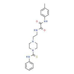 ChemSpider 2D Image | N-(4-Methylphenyl)-N'-{2-[4-(phenylcarbamothioyl)-1-piperazinyl]ethyl}ethanediamide | C22H27N5O2S