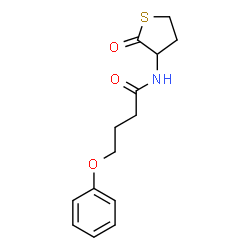 ChemSpider 2D Image | N-(2-Oxotetrahydro-3-thiophenyl)-4-phenoxybutanamide | C14H17NO3S