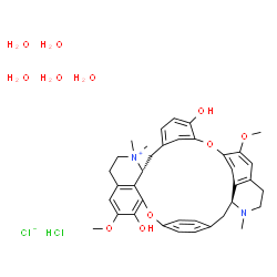 ChemSpider 2D Image | (+)-Tubocurarine Dichloride Pentahydrate | C37H52Cl2N2O11