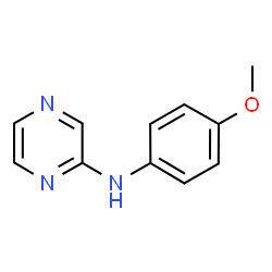 ChemSpider 2D Image | N-(4-Methoxyphenyl)-2-pyrazinamine | C11H11N3O