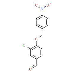 ChemSpider 2D Image | 3-Chloro-4-[(4-nitrobenzyl)oxy]benzaldehyde | C14H10ClNO4
