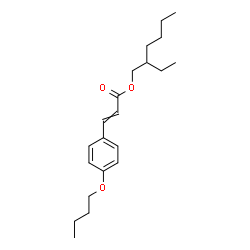 ChemSpider 2D Image | 2-Ethylhexyl 3-(4-butoxyphenyl)acrylate | C21H32O3