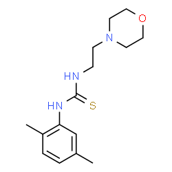 ChemSpider 2D Image | 1-(2,5-Dimethylphenyl)-3-[2-(4-morpholinyl)ethyl]thiourea | C15H23N3OS