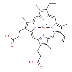 ChemSpider 2D Image | hemin | C34H32ClFeN4O4