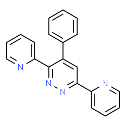 ChemSpider 2D Image | 4-phenyl-3,6-di(2-pyridyl) pyridazine | C20H14N4