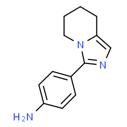 ChemSpider 2D Image | 4-(5,6,7,8-Tetrahydroimidazo[1,5-a]pyridin-3-yl)aniline | C13H15N3