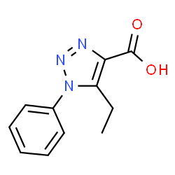 ChemSpider 2D Image | 5-Ethyl-1-phenyl-1H-1,2,3-triazole-4-carboxylic acid | C11H11N3O2