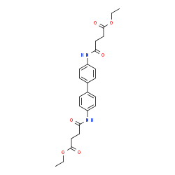 ChemSpider 2D Image | Diethyl 4,4'-(4,4'-biphenyldiyldiimino)bis(4-oxobutanoate) | C24H28N2O6