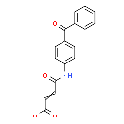 ChemSpider 2D Image | 4-[(4-Benzoylphenyl)amino]-4-oxo-2-butenoic acid | C17H13NO4
