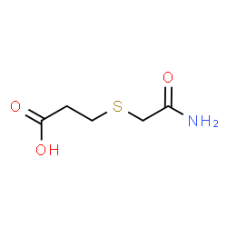 ChemSpider 2D Image | 3-[(2-amino-2-oxoethyl)thio]propanoic acid | C5H9NO3S