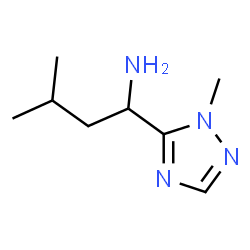 ChemSpider 2D Image | 3-Methyl-1-(1-methyl-1H-1,2,4-triazol-5-yl)-1-butanamine | C8H16N4