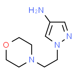 ChemSpider 2D Image | 1-(2-Morpholinoethyl)-1H-pyrazol-4-amine | C9H16N4O