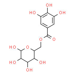 ChemSpider 2D Image | 6-O-(3,4,5-Trihydroxybenzoyl)hexopyranose | C13H16O10