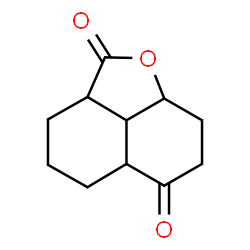 ChemSpider 2D Image | Octahydro-2H-naphtho[1,8-bc]furan-2,6(2aH)-dione | C11H14O3