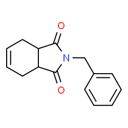 ChemSpider 2D Image | 2-Benzyl-3a,4,7,7a-tetrahydro-isoindole-1,3-dione | C15H15NO2