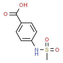 ChemSpider 2D Image | 4-(Methylsulfonamido)benzoic acid | C8H9NO4S