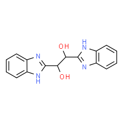 ChemSpider 2D Image | 1,2-di(1H-benzimidazol-2-yl)-1,2-ethanediol | C16H14N4O2