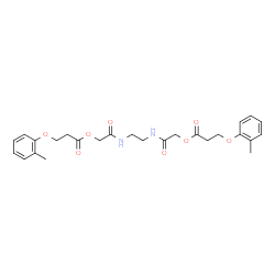 ChemSpider 2D Image | 1,2-Ethanediylbis(imino-2-oxo-2,1-ethanediyl) bis[3-(2-methylphenoxy)propanoate] | C26H32N2O8